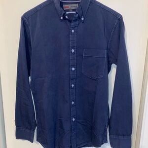 Wrangler Navy Casual Button-Down Shirt XS